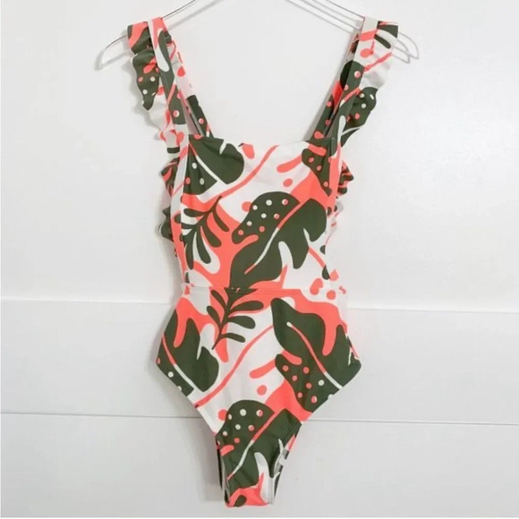 Aerie Apron Top Ruffle Strap One-Piece - Picture 4 of 6